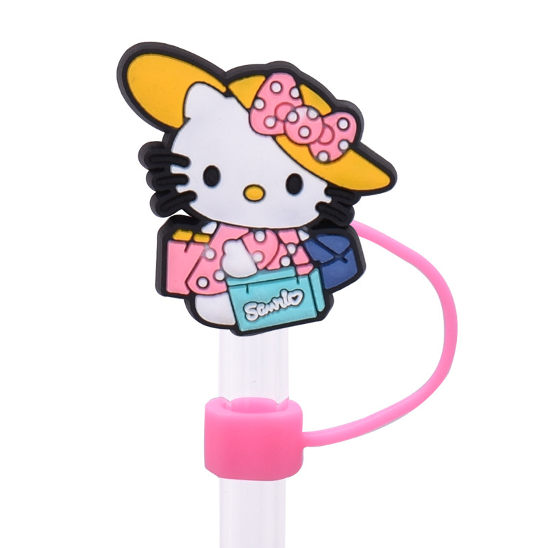 20 Styles Hellokitty Straw Covers Cap