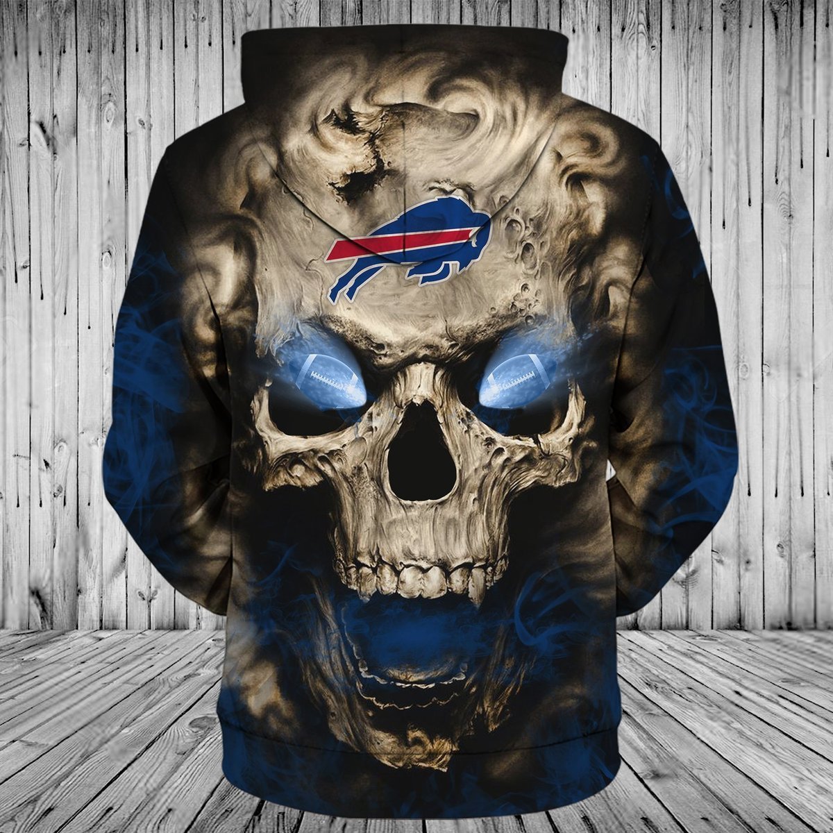 BILLS 3D HOODIE SKULL52