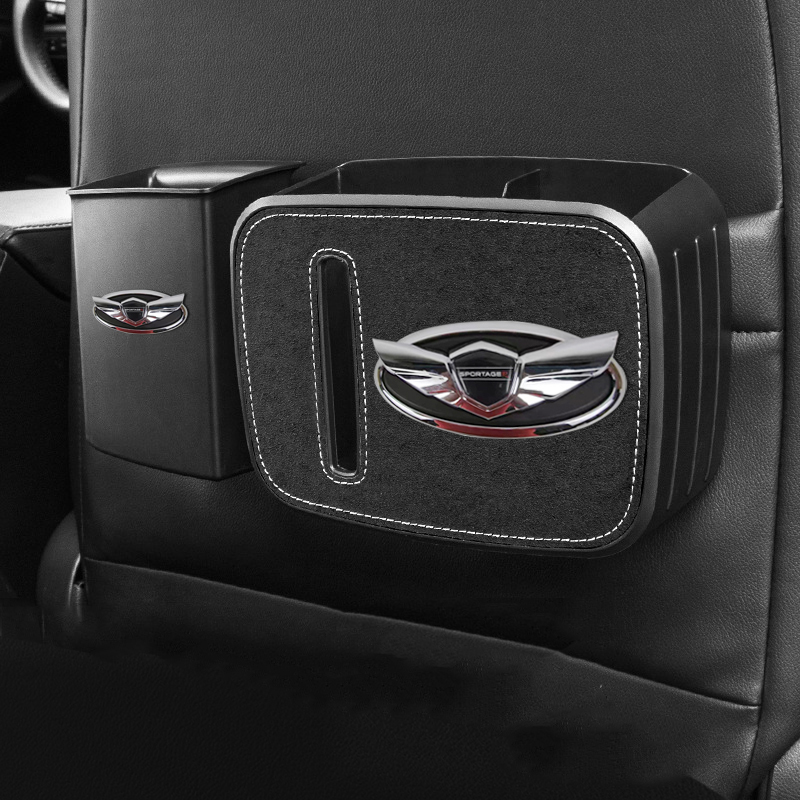 Car Multi-Compartment Garbage Storage Box