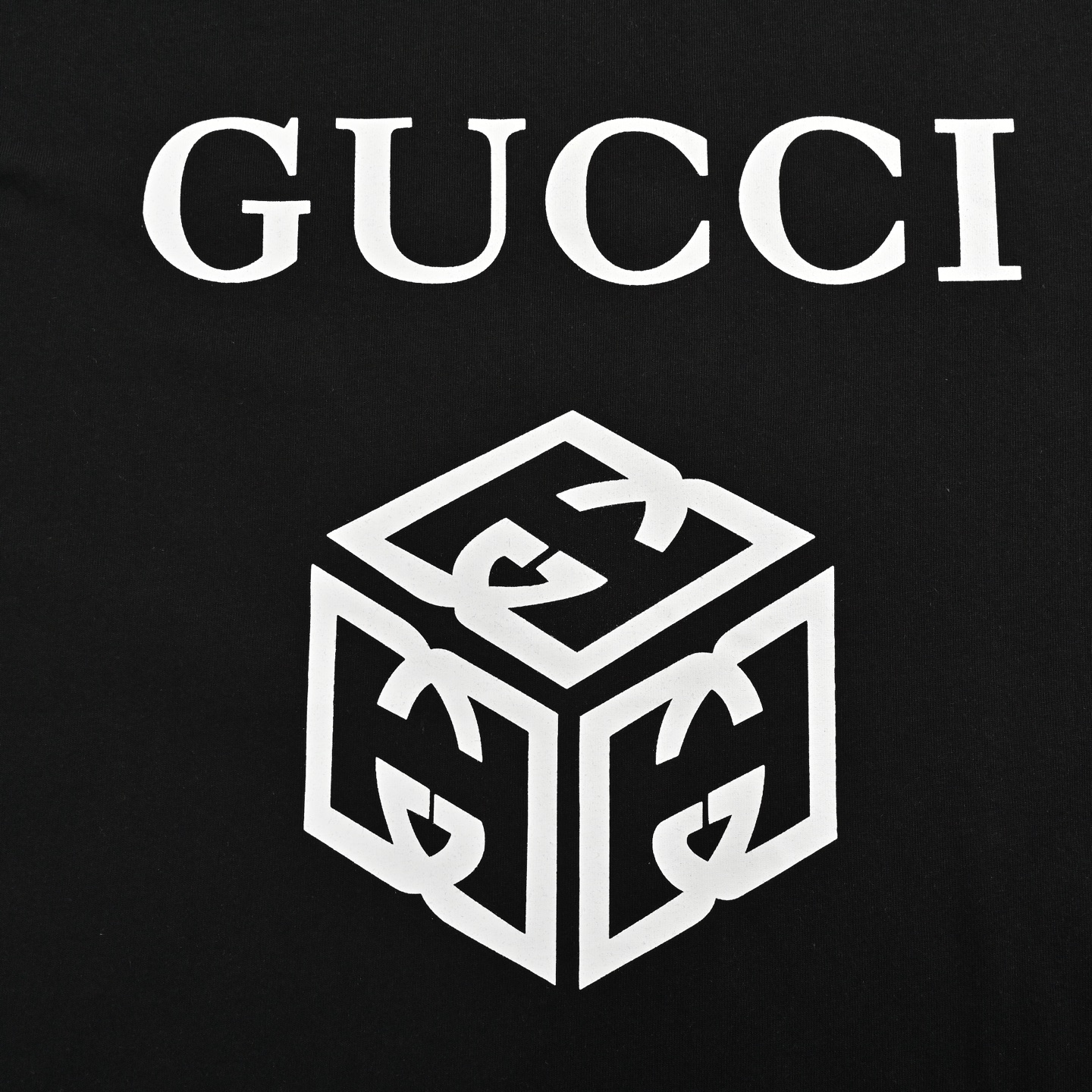 Gucci 25ss Double G cube print short sleeve