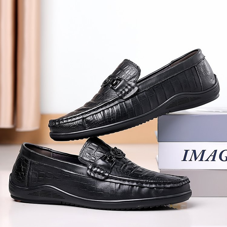 Men's Classic Crocodile Leather Shoes