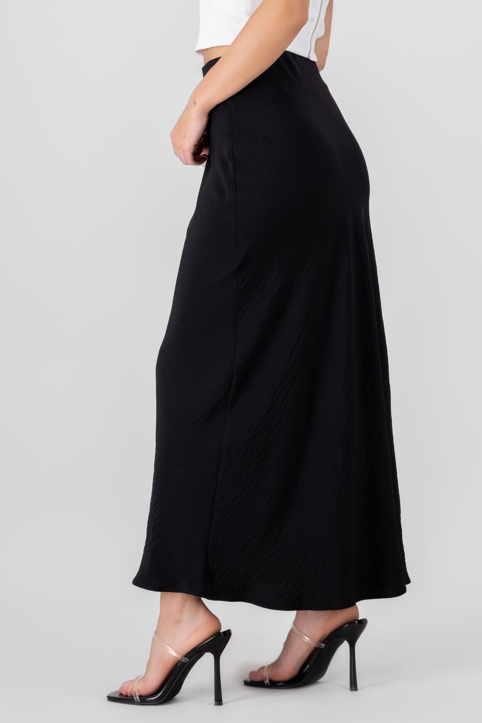 Low Waist Midi Skirt
