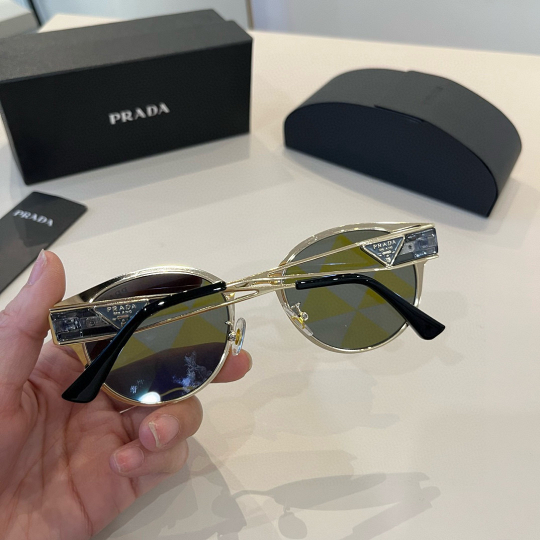 Prada round frame sunglasses