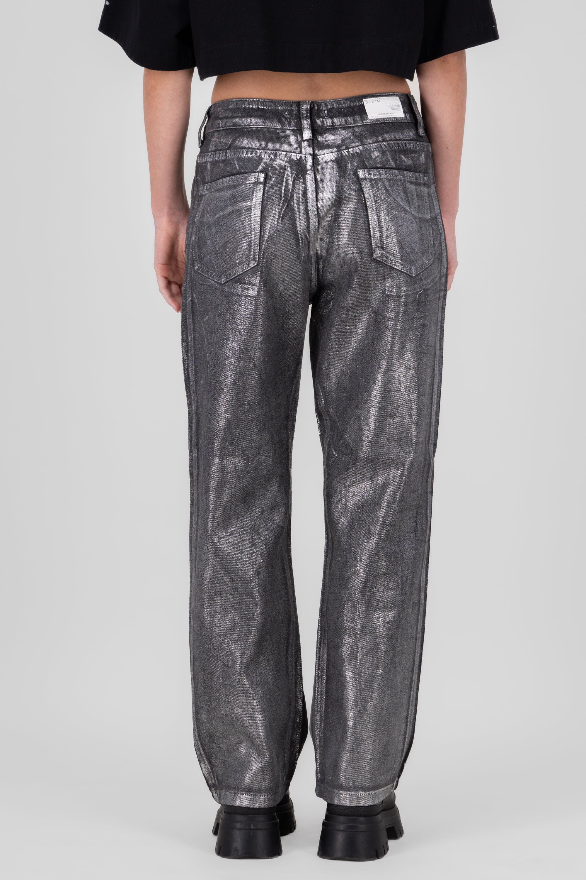 Straight Foil Jeans