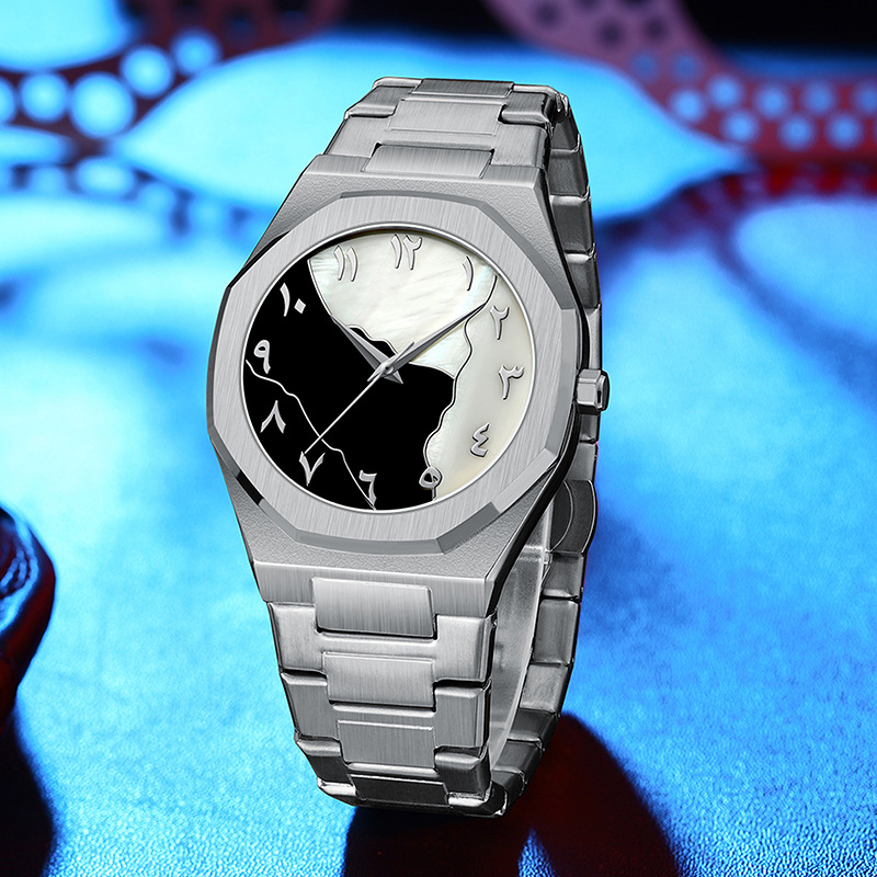 Men's Fashionable Versatile Steel Strap Watch