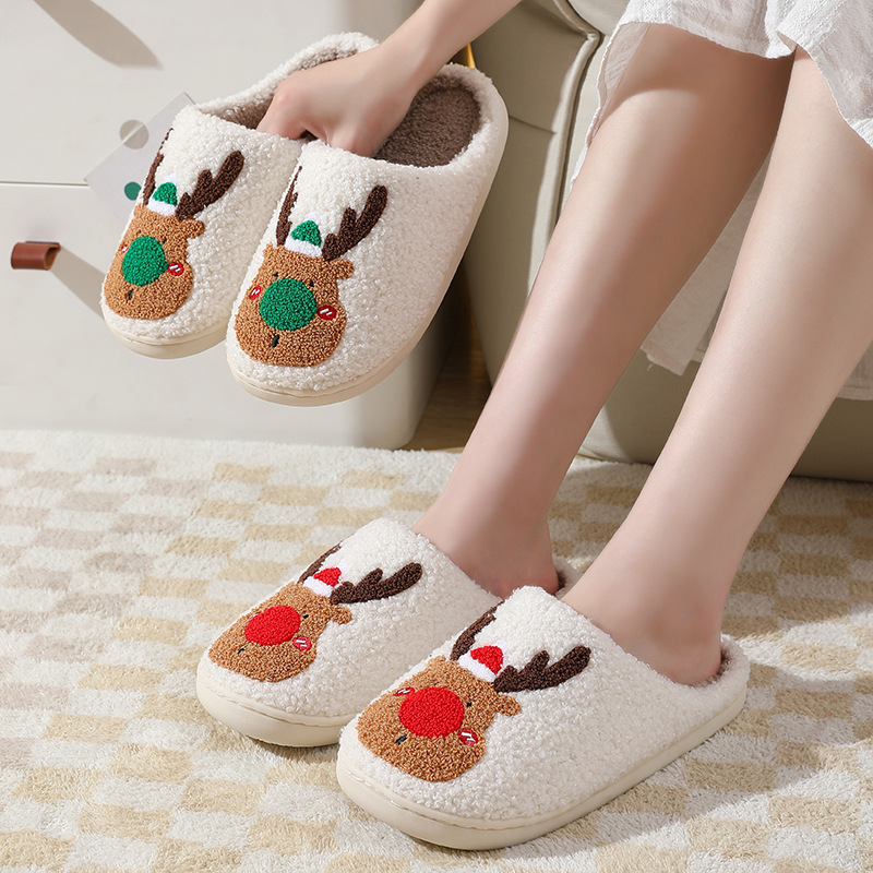 🔥Last Day Sale-48% OFF🎁Women Fluffy Christmas Shoes-BUY 2 FREE SHIPPING