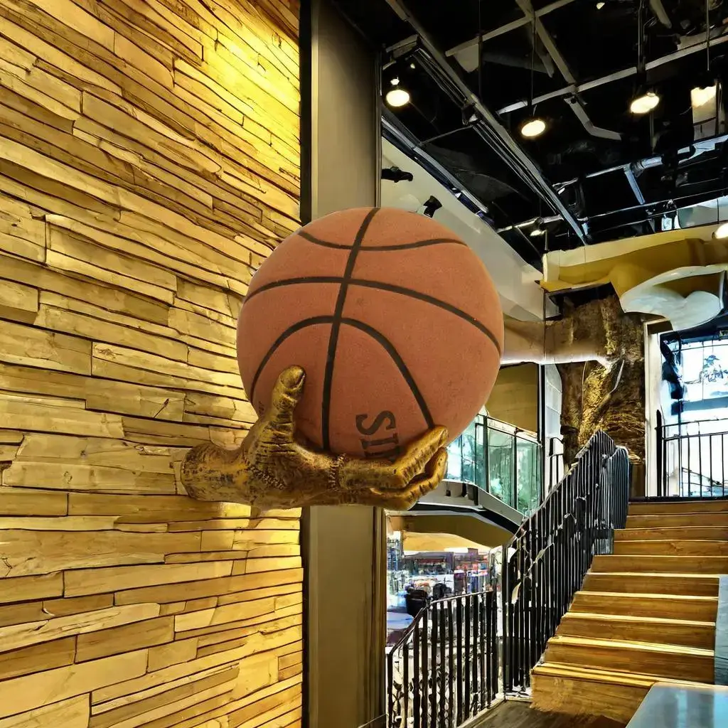 Creative Wall Mounted Basketball Holder, 1 Count Resin Hand-Shaped Basketball Display Rack, Display Shelf, Basketball Storage Rack, Home Decor Supplies, Rack Only #GLOBAL PICKS
