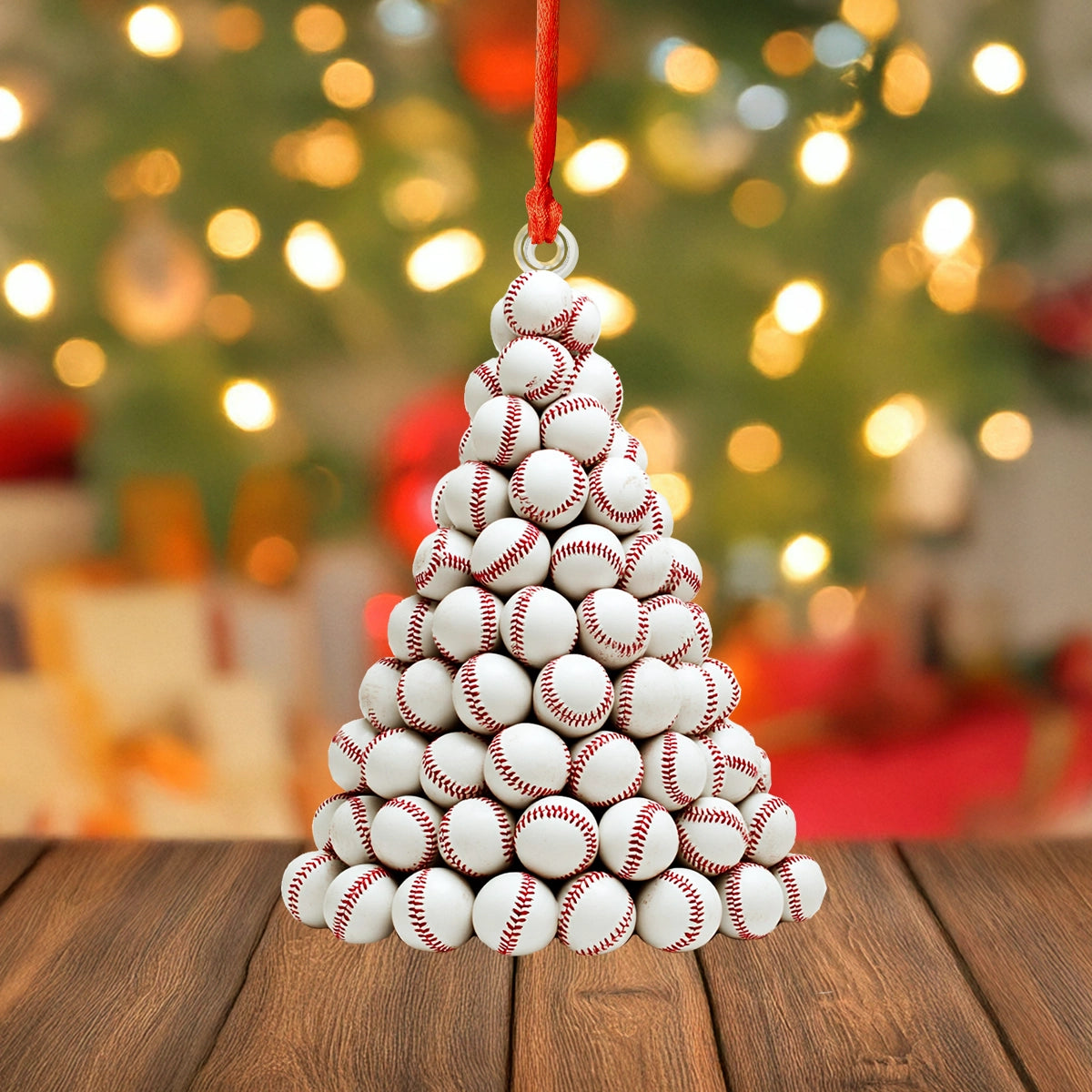 Shineful Ornament Baseball Snowflake