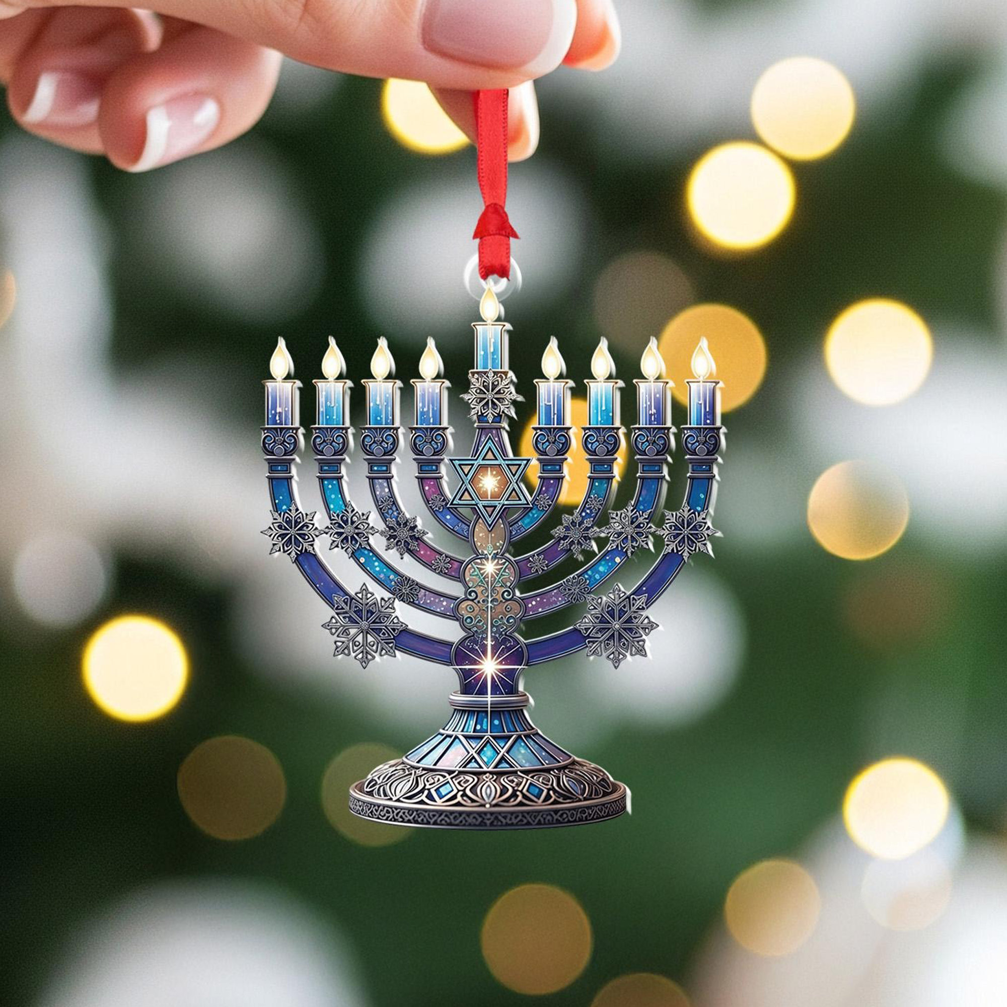 Festival of Lights — Hanukkah Menorah Ornament Collection
