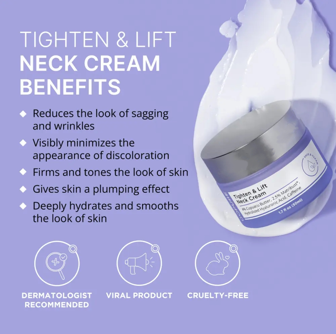 Neck Cream-Tighten & Life Firming Neck Cream for Crepey Skin