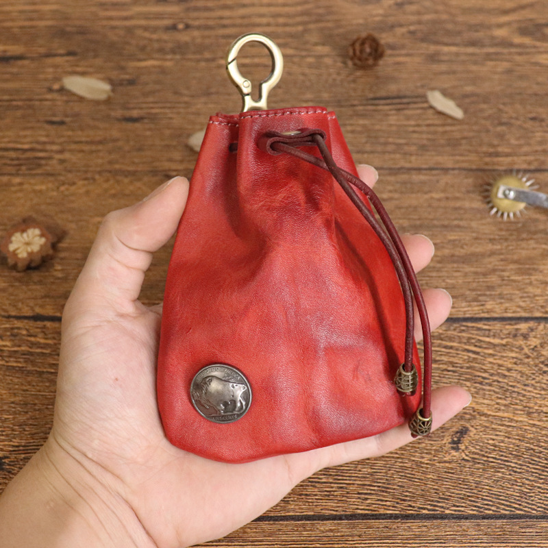 🔥On Sale🔥Viking-Inspired Handmade Leather Coin Purse🐂👛