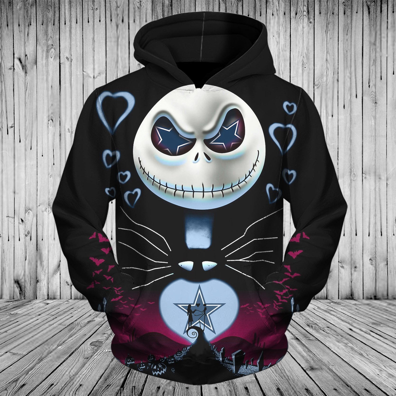 COWBOYS HOODIE 3D CHR