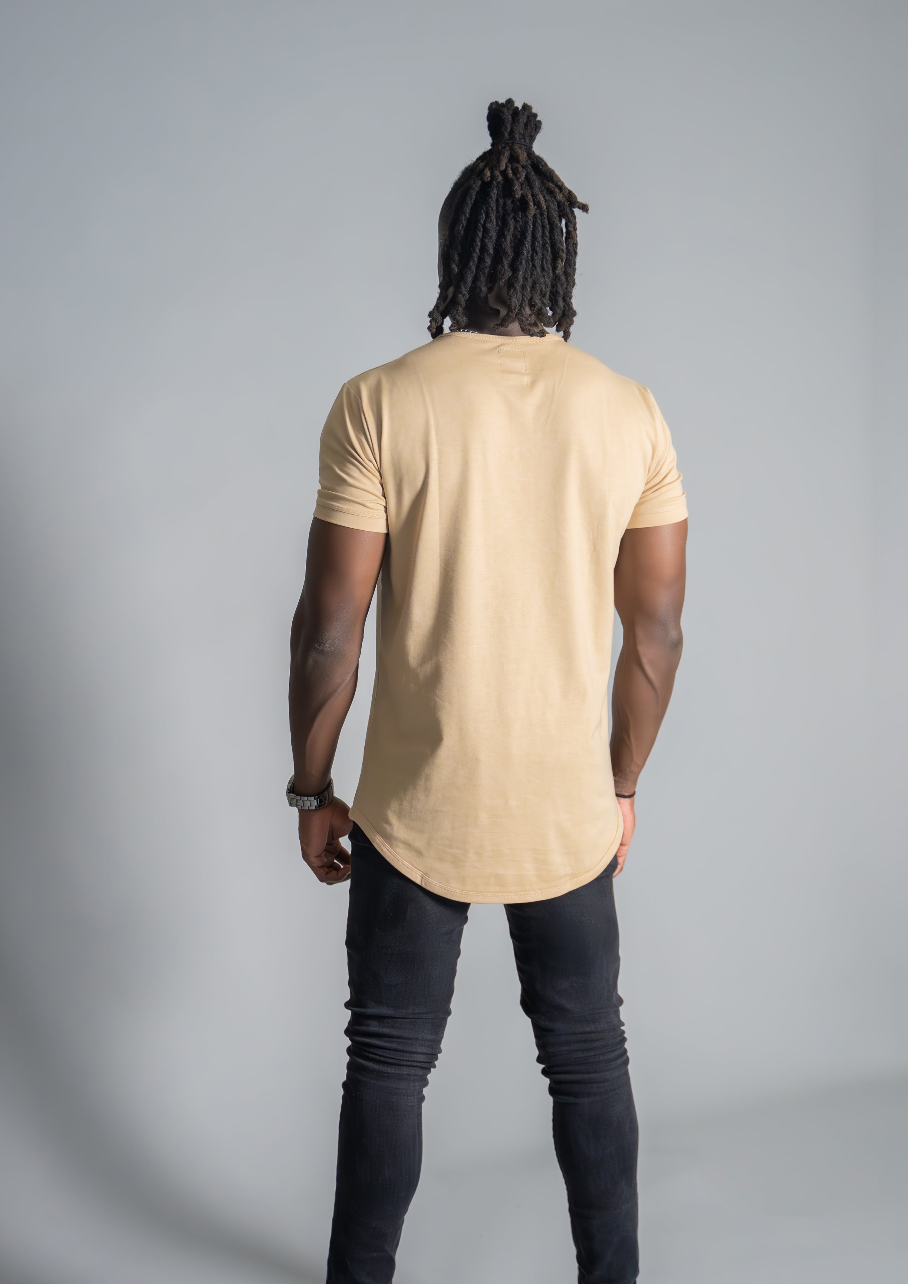 Henley Curved Hem