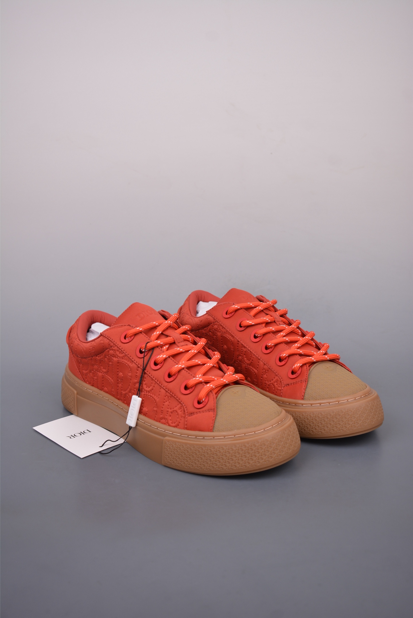 Stone Island x Dior B33 Low Top Sneakers Orange Red 3SN303ZEY2936