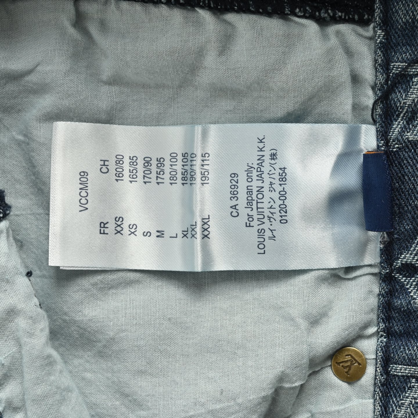 Louis Vuitton 25ss blue jacquard denim shorts