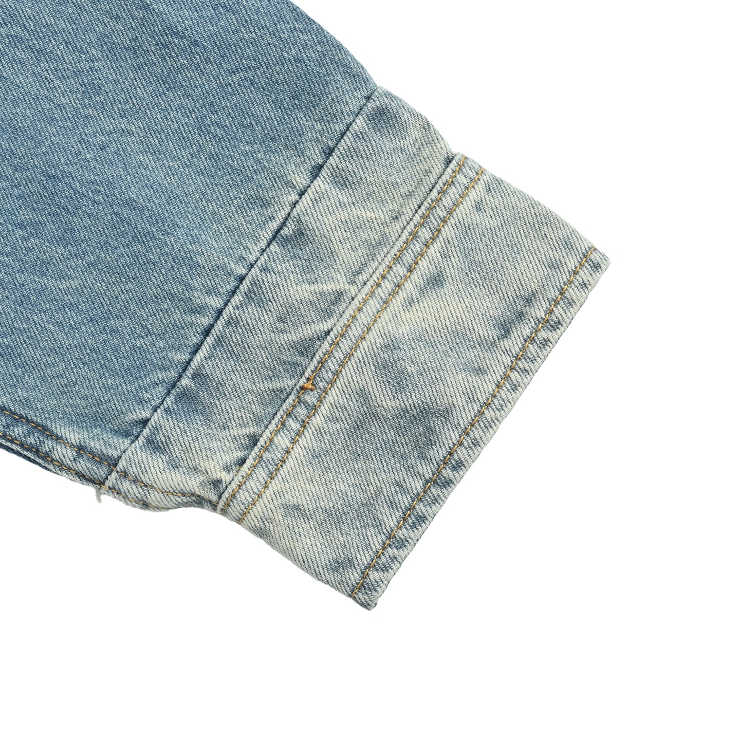 Gucci 25Fw washed embossed denim shirt jacket