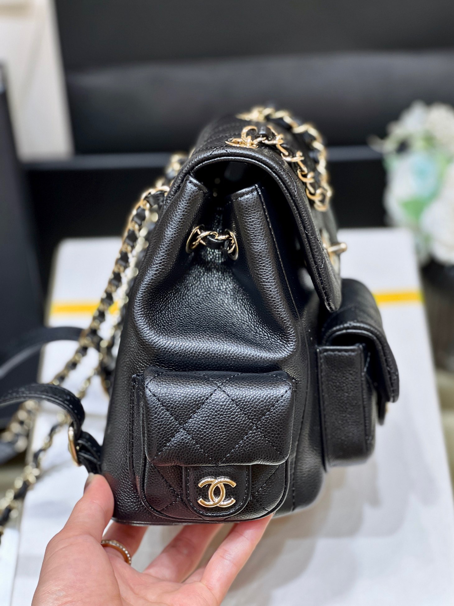 Chanel 23K autumn and winter series duma double backpack AS4399 00148