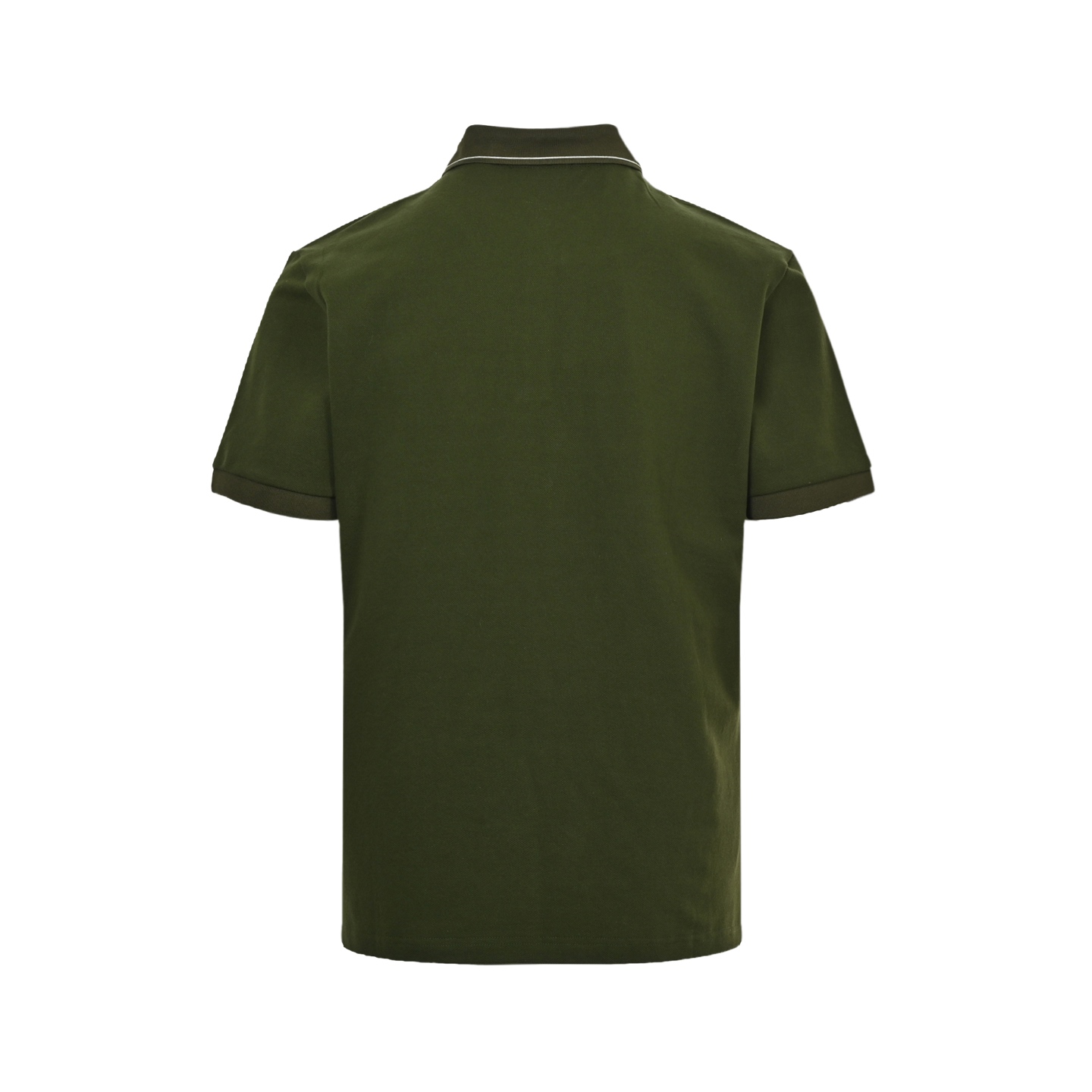 Prada 25ss Polo short sleeve with contrasting embroidery on the chest triangle logo