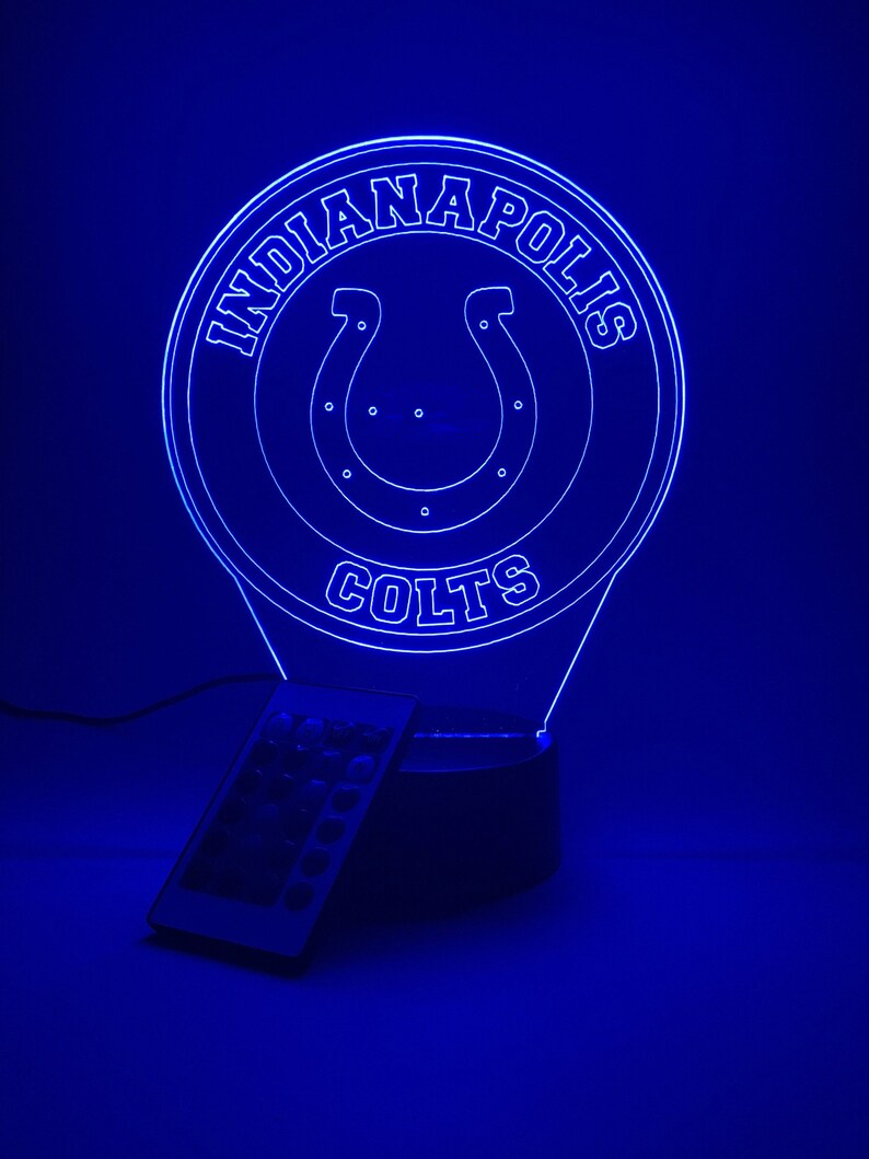 INDIANAPOLIS COLTS 3D LAMP PERSONALIZED