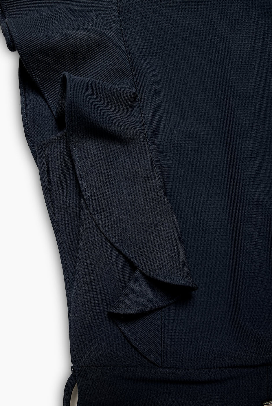 Jumpsuit amplio manga volantes