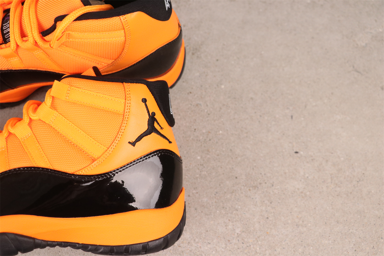 Air Jordan 11 Retro basketball shoes black orange yellow CT8012-800