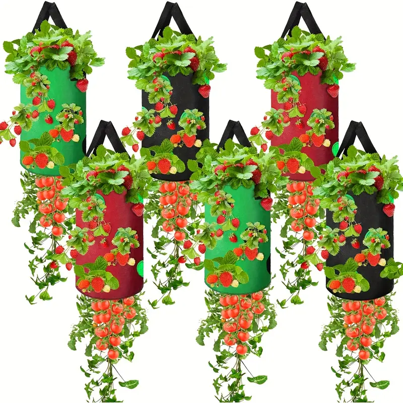 🌱🍓 12 Hole Non-Woven Hanging Grow Bag