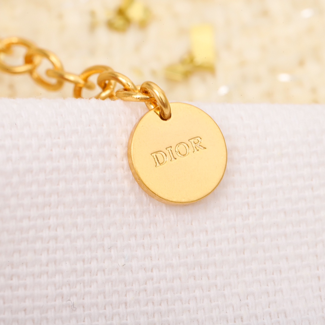 Dior Round CD Necklace