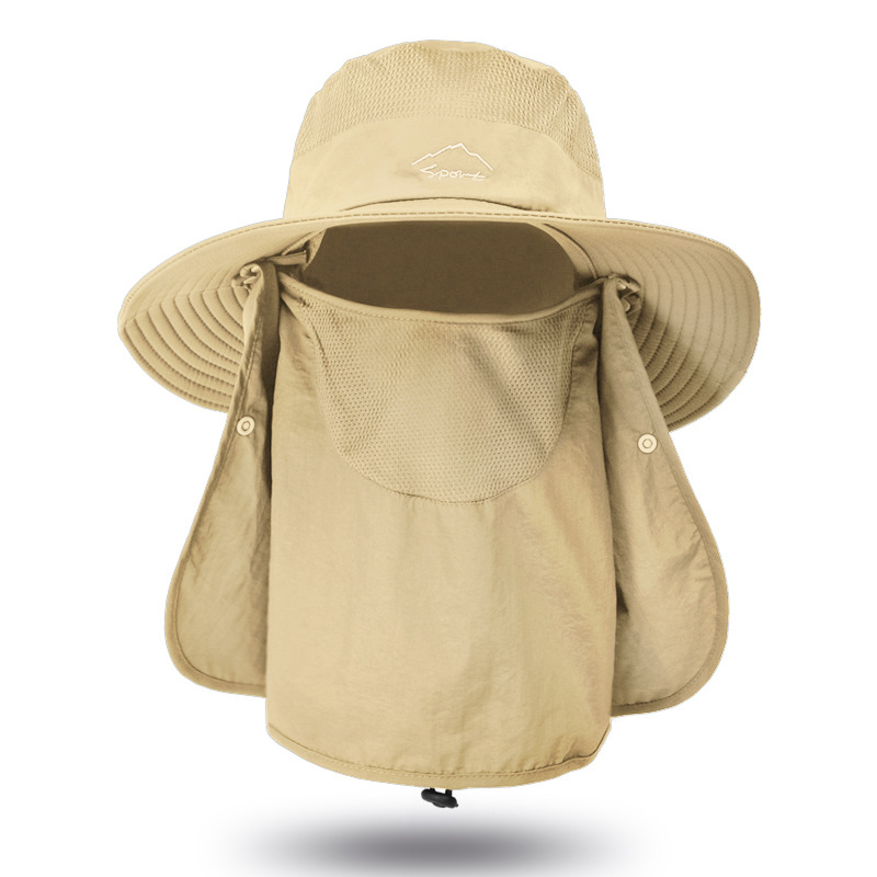 🔥 Hot Selling 🔥-[SAVE 50% OFF]--Men & Women Outdoor UV Sun Protection Wide Brim Hat with Face Cover & Neck Flap--BUY 2 GET FREE SHIPPING!