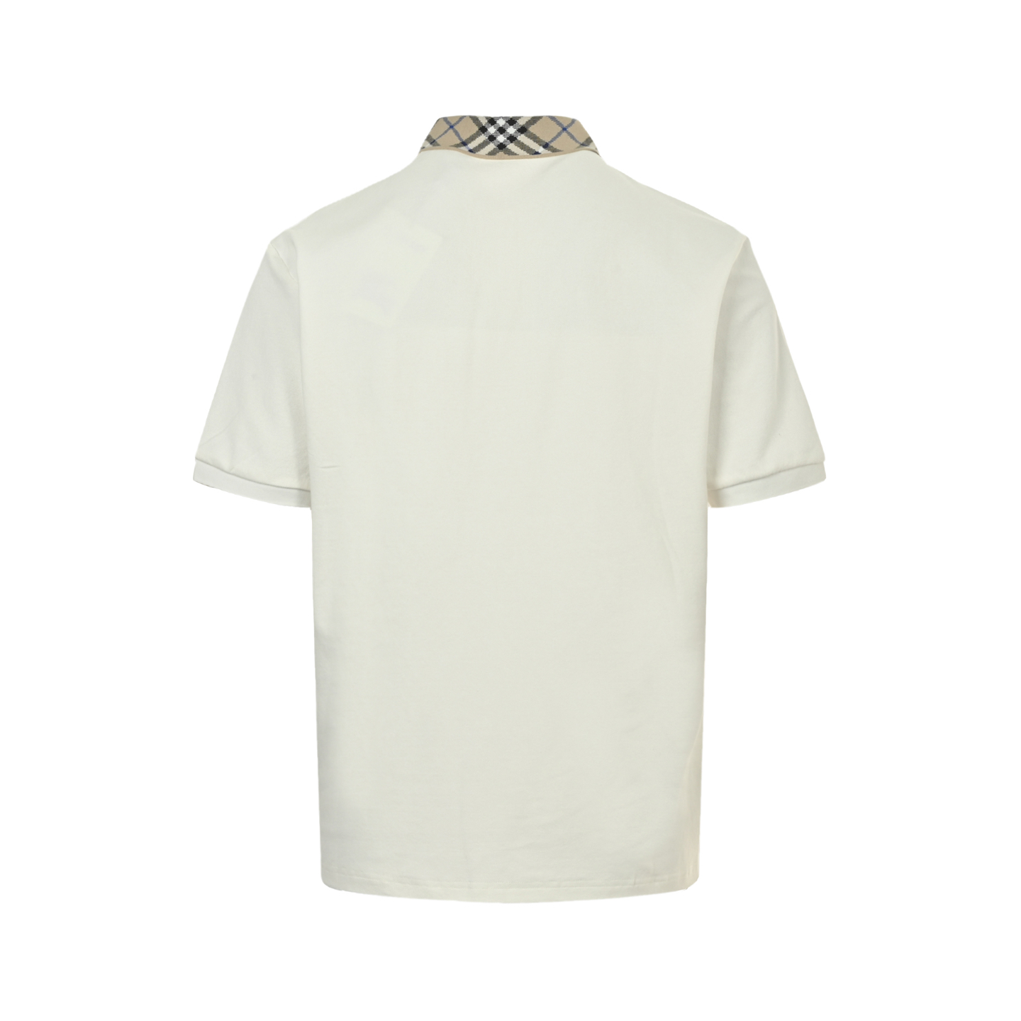 Burberry 25ss check lapel warhorse embroidered Polo short sleeve