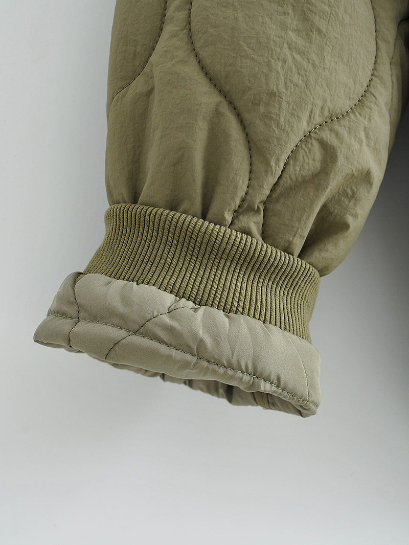 Autumn Winter Jacket Cotton Padded Double Sided Wear Cotton Coat Jacket
