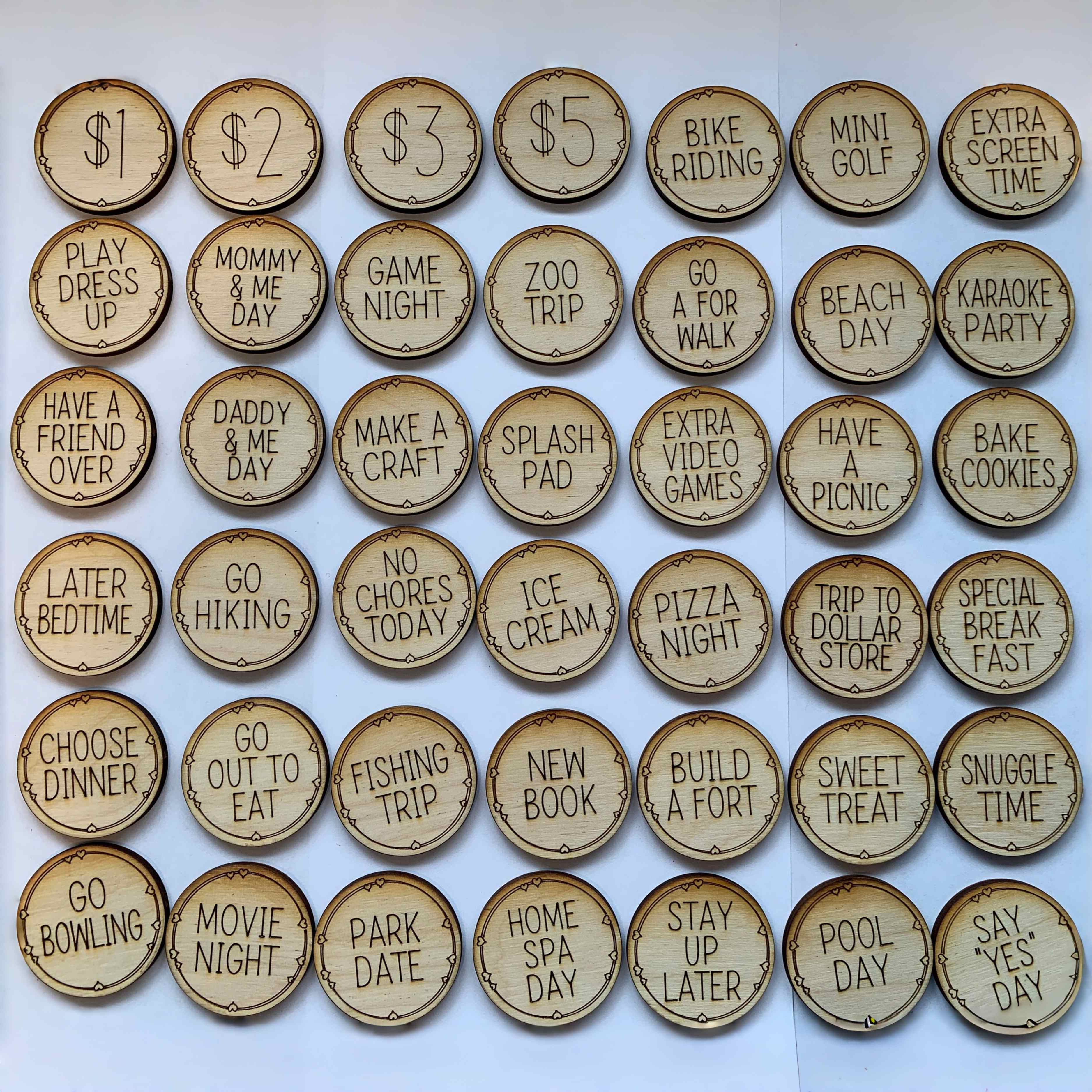 Easter Basket Egg Tokens Set of 42 | Easter Basket Stuffers