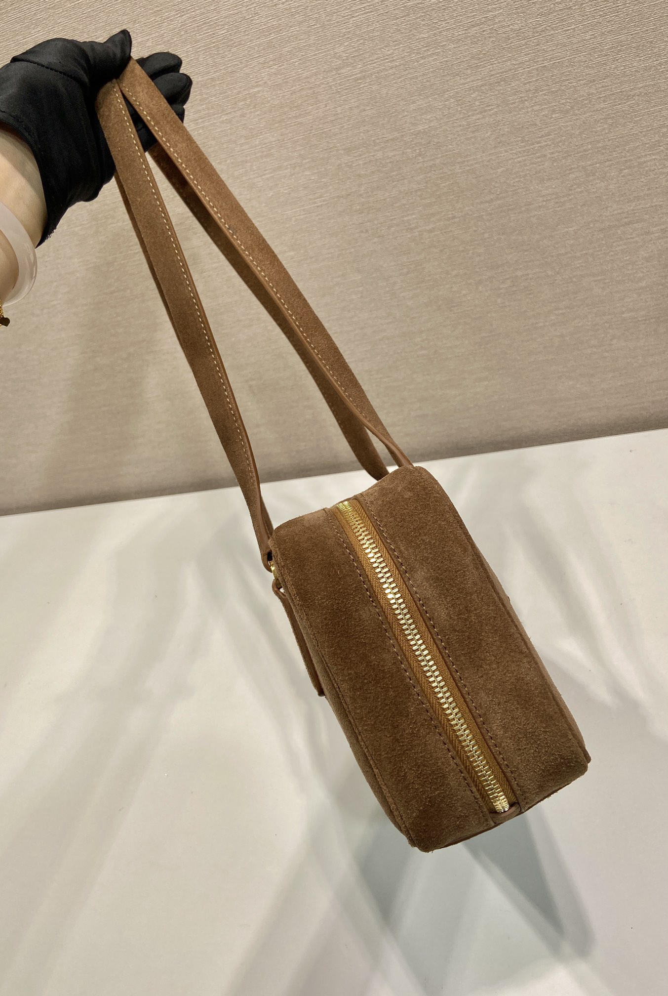 Prada suede used bag 1BB116