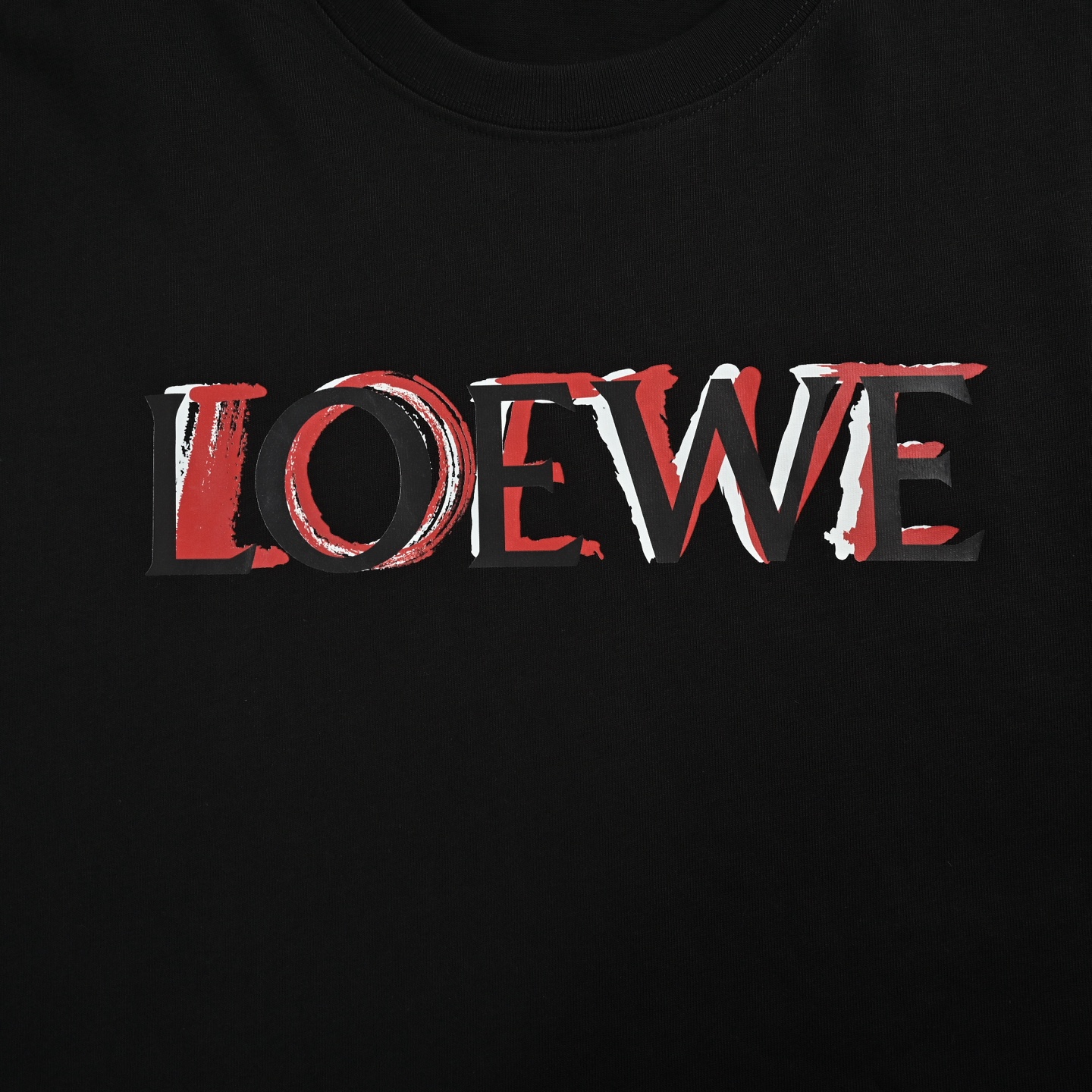 Loewe 24ss painted letter short sleeve