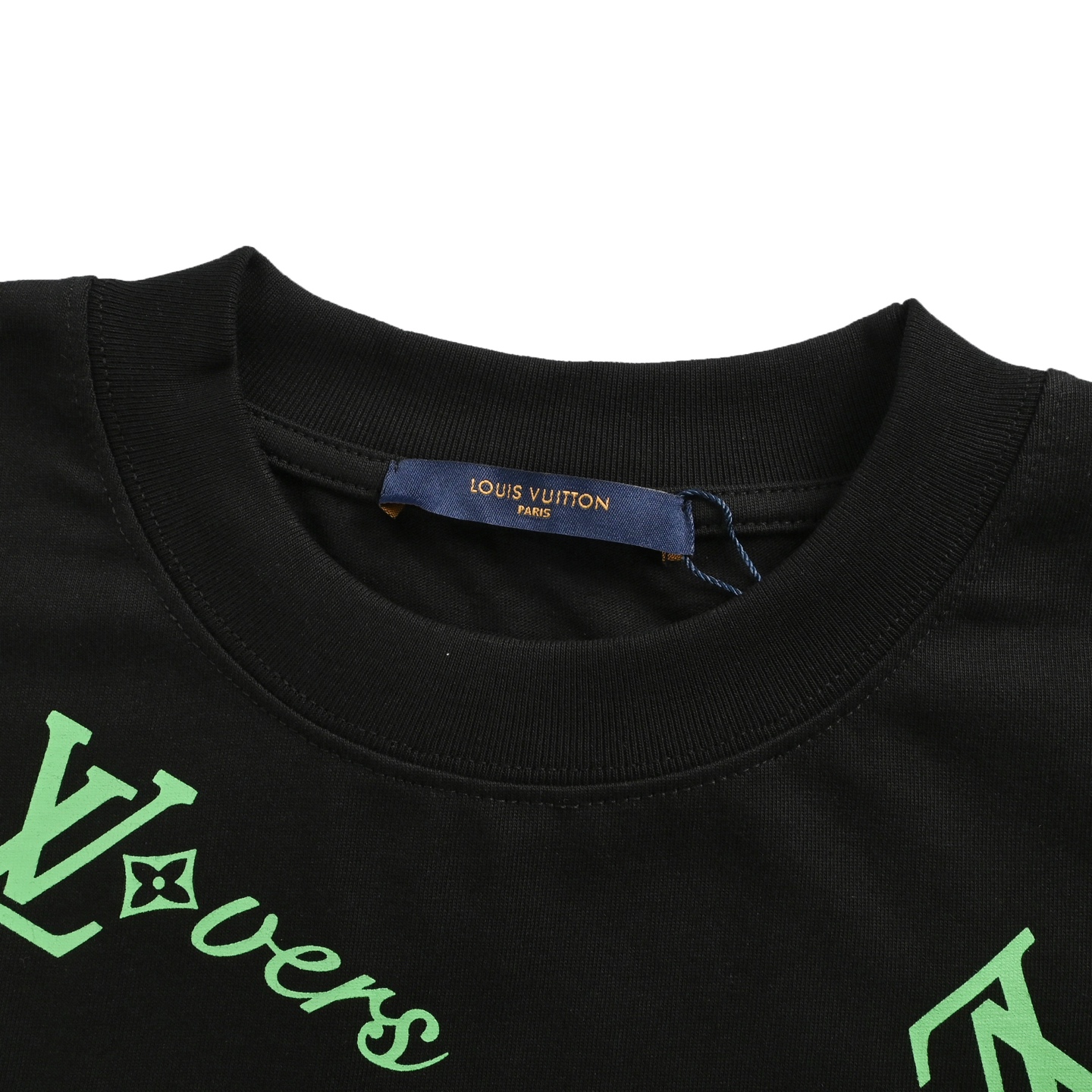 Louis Vuitton 25ss green full logo short sleeve