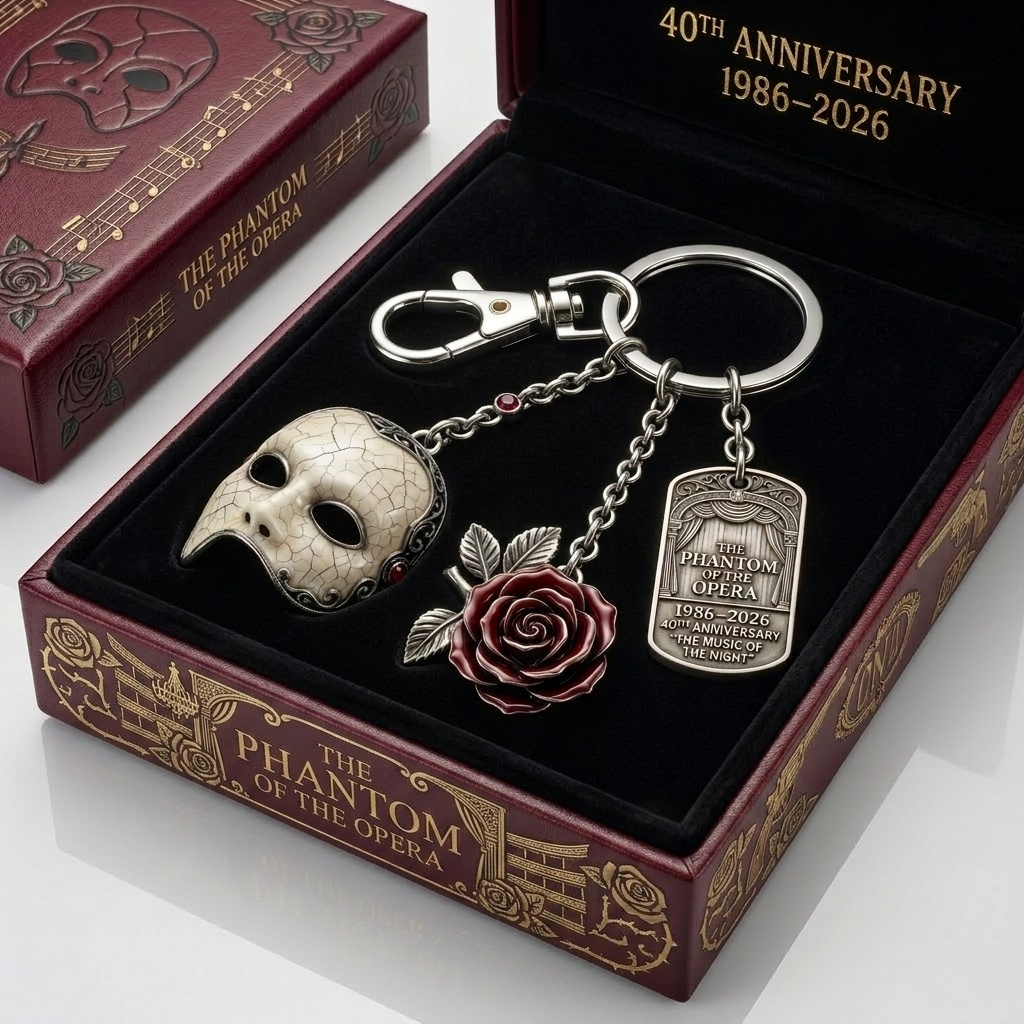 The Phantom of the Opera 40th Anniversary Keychain