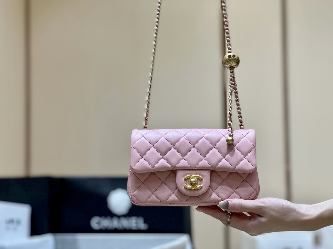 Chanel 23K cf mini chain bag AS1787