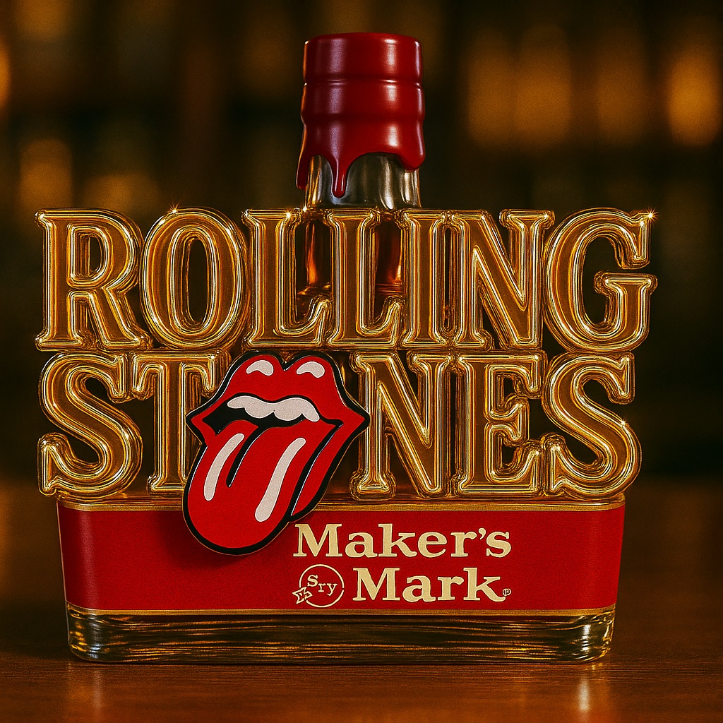 ROLLING STONES Whisky Bottle