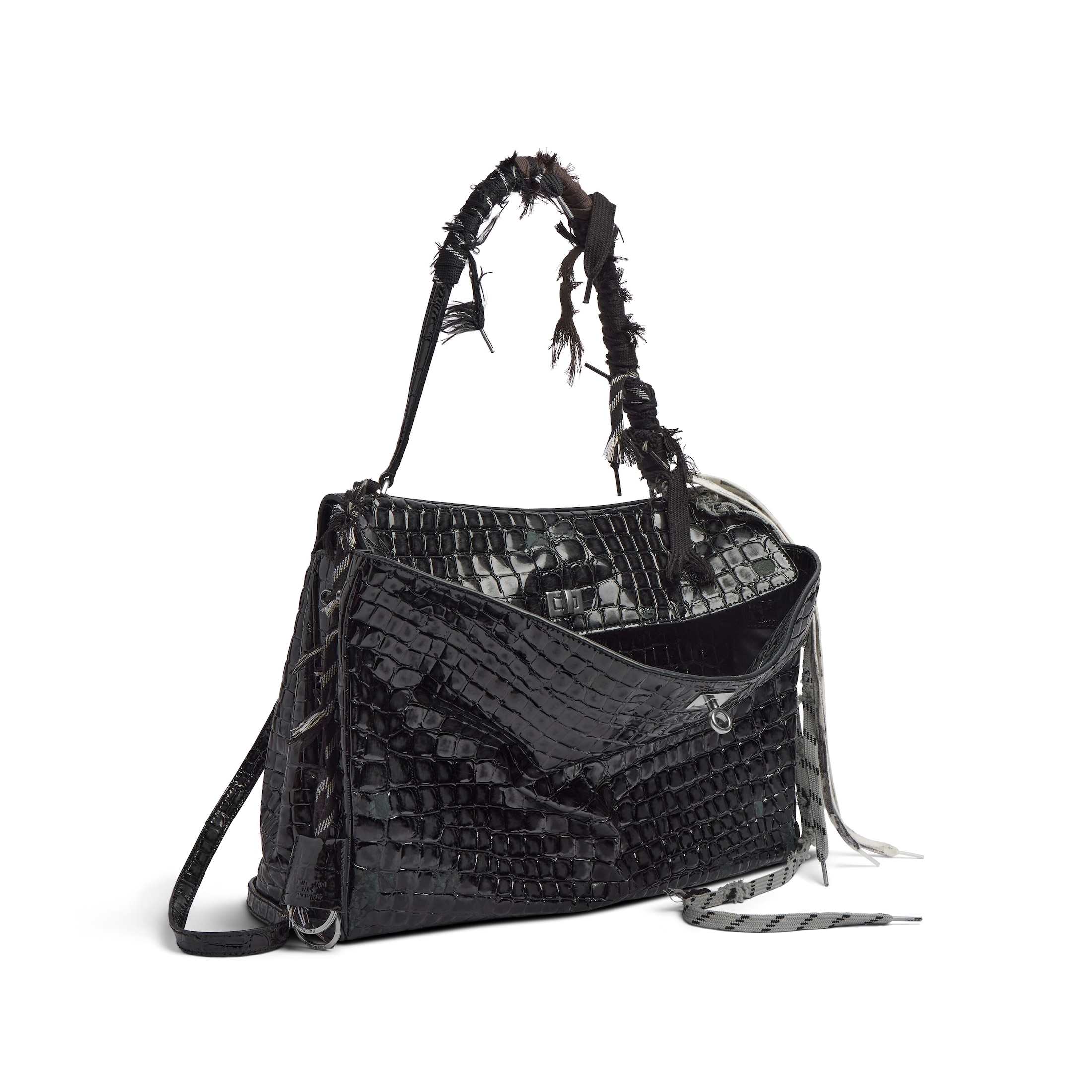 Balenciaga Rodeo Large Crocodile Tote7897442ABK61000