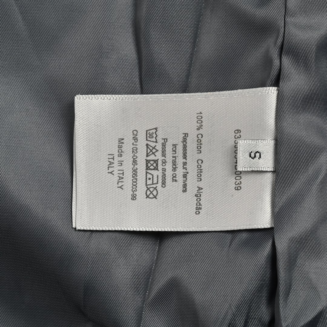 Dior 24Fw lettering print hooded trench coat