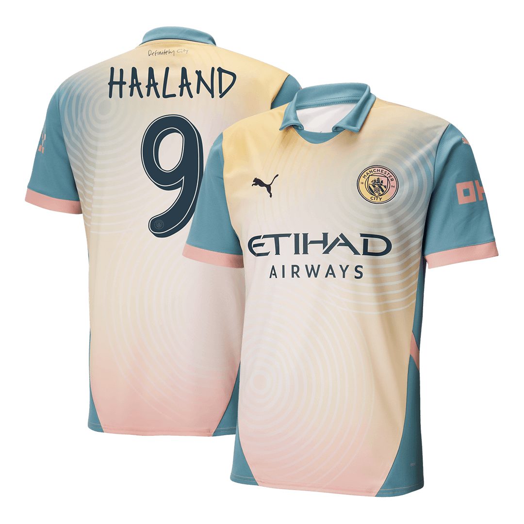 HAALAND #9 Manchester City Football Jersey Fourth Away Custom Shirt 