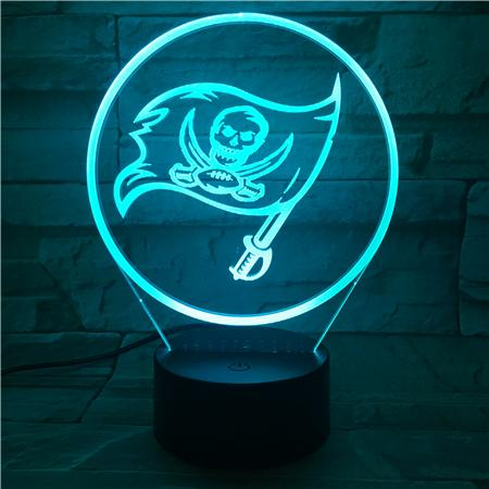 TAMPA BAY BUCCANEERS 3D LED LIGHT LAMP
