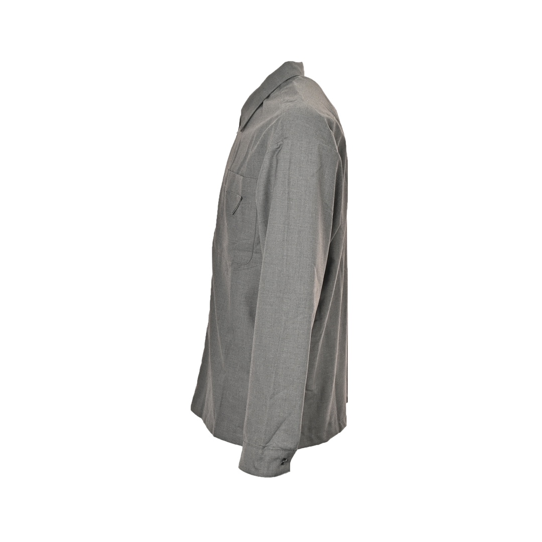 Prada 24Fw wool triangle label shirt jacket