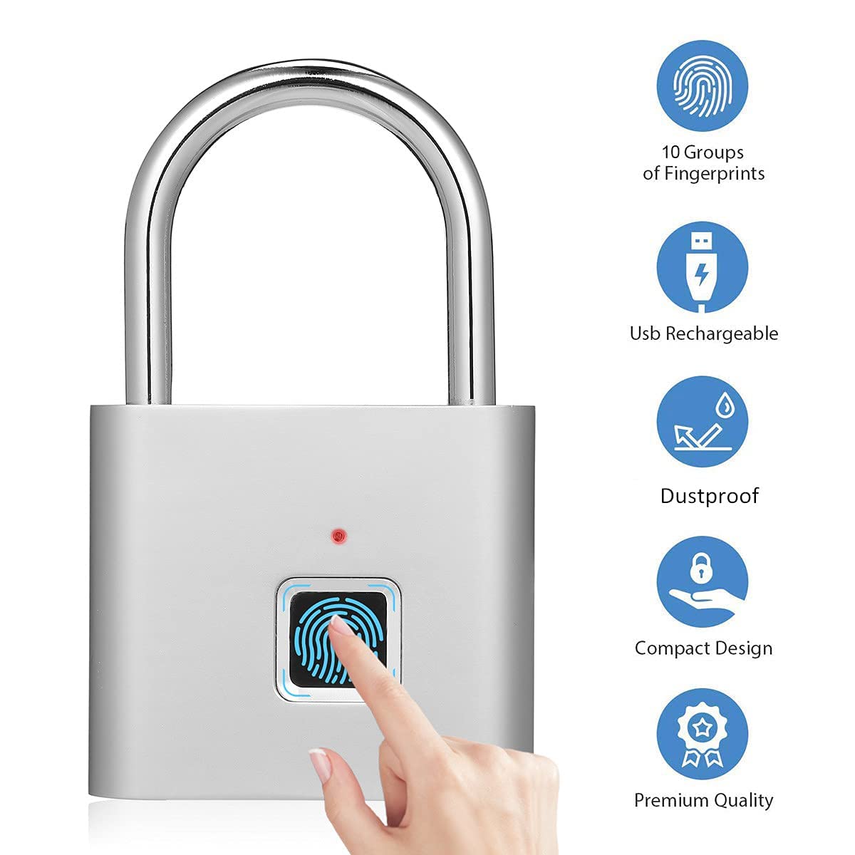 🔒mini smart fingerprint padlock🔒(BUY 2 FREE SHIPPING)