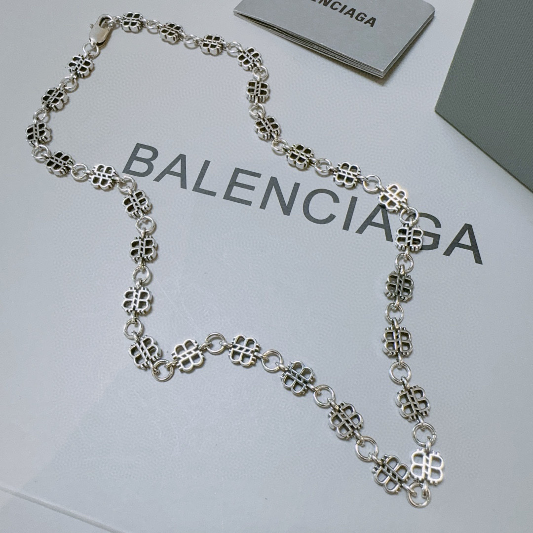Balenciaga BB Letter Necklace