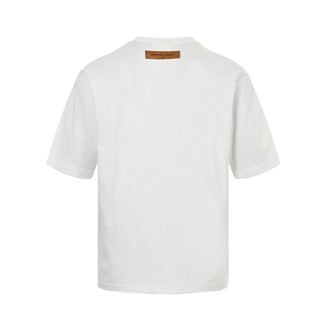 Louis Vuitton 24ss dotted large letter logo print short sleeves