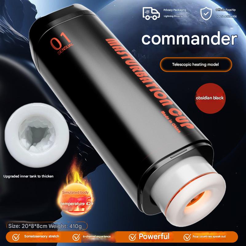 Masturbator Cup for Men Fully Automatic Retractable Heating Masturbator Cup Electric Masturbator Male Adult Products