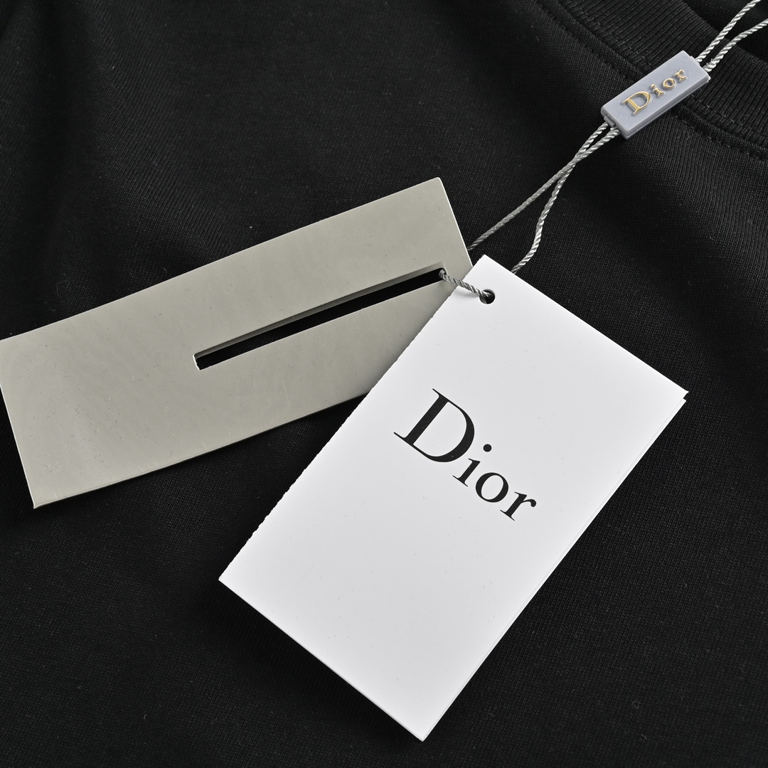 Dior 23ss pocket signature embroidered short sleeve