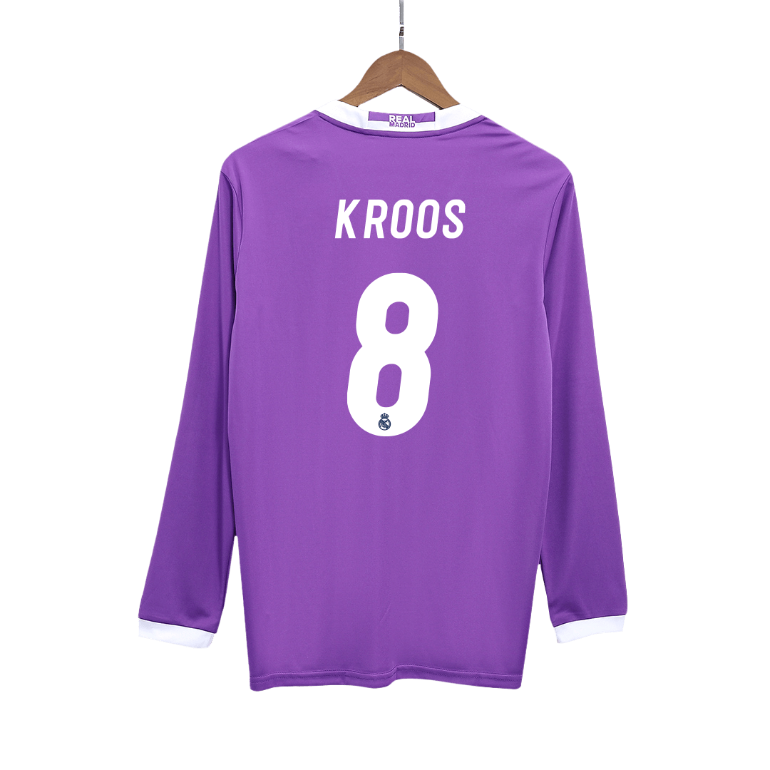 KROOS #8 Real Madrid Real Madrid Real Madrid Away Long Sleeve Football Shirt 2016/17