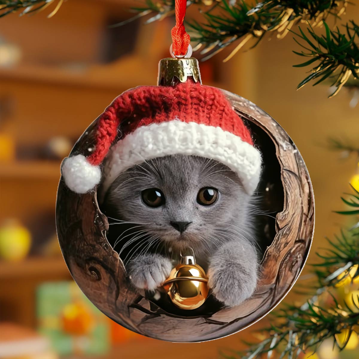 😸Cute Kittens Christmas Ornaments