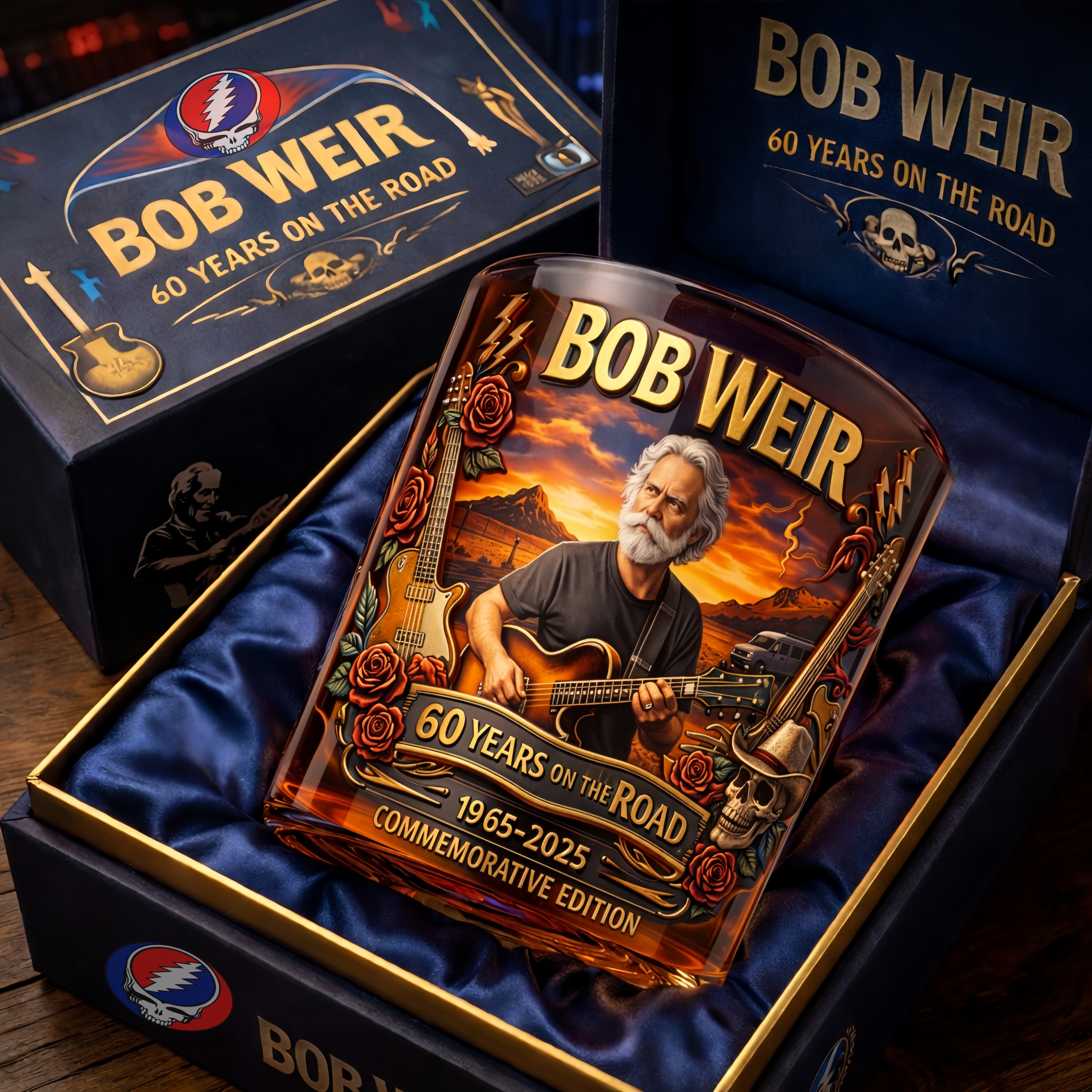 Bob Weir – 60 Years on the Road Commemorative Whiskey Glass